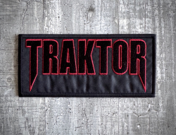 Nášivka TRAKTOR logo - červená kontura
