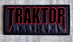 Nášivka TRAKTOR logo - červená kontura