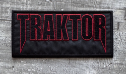 Nášivka TRAKTOR logo - červená kontura
