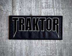 Nášivka TRAKTOR logo - bílá kontura 