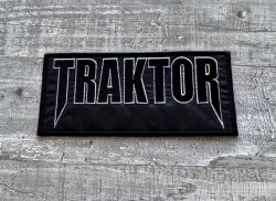 Nášivka TRAKTOR logo - bílá kontura 