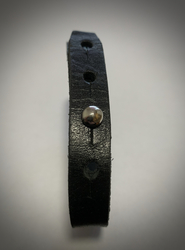 TRAKTOR TR náramek kůže + ocel - šířka 11 mm